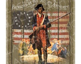 2nd Amendment Sign Country Farmhouse Printable American Freedom Sign Digital Download Printable Scrapbook Graphic Collage Old Glory Ephemera