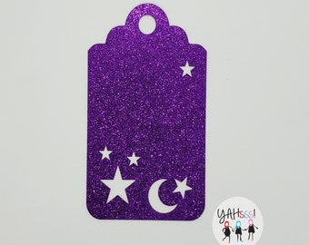 Glitter Gift Tags - Stars & Moons