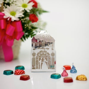 Castle Wedding Day Favor Box- Pack of 27