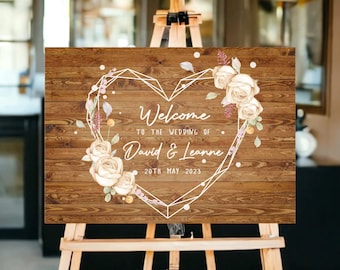 Rustic Wedding Welcome Sign