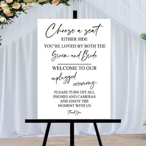 Pick a Seat Not a Side Sign Wedding Sign, Seating Artwork, Printable Wedding  Sign, Printable Sign, Wedding Decoration Sign 