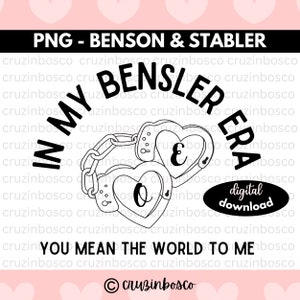 Può includere: Progettazione grafica di download digitale in bianco e nero con due cuori con chiavi e una catena, con il testo "In My Bensler Era" e "You Mean The World To Me".
