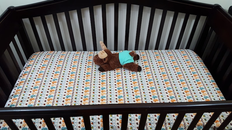 woodland Foxes Custom CribMini CribBassinetChanging Pad Cover
