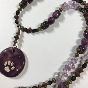 Pawprint Amethyst Necklace image 3