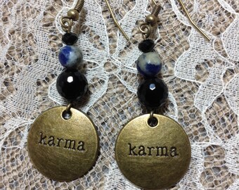 Karma Onyx Earrings