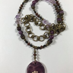 Pawprint Amethyst Necklace image 4