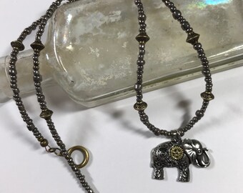 Elephant Steampunk Necklace