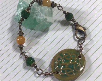 Irish Knot Jade Bracelet