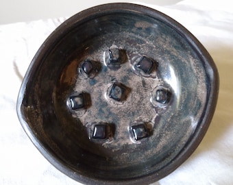 Handmade Ceramic Soap Dish in Pinnacle Glaze