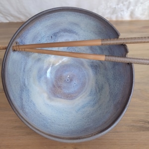 Handmade Ceramic Ramen Bowl in Panoramic Glaze