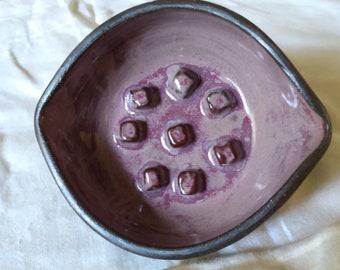 Handmade Ceramic Soap Dish in Posh Glaze