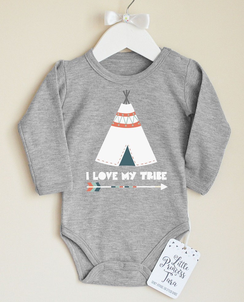 Teepee Baby Shirt Many Colors Available. Love My Tribe Baby Bodysuit Tribal Baby Clothes Hipster Baby Bodysuit