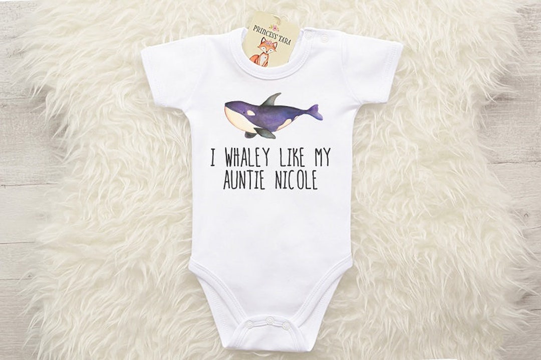 I Love My Auntie Baby Clothes. Girl or Boy Auntie Baby Shirt. Etsy
