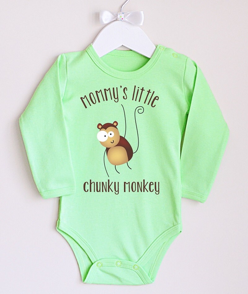 Monkey Baby Clothes. Woodland Animal Baby Bodysuit. Etsy