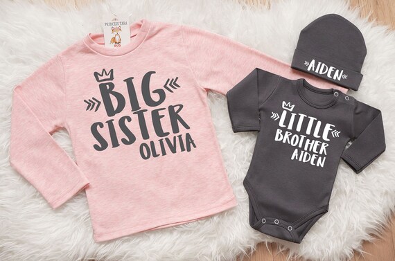 etsy big sister little brother outfits