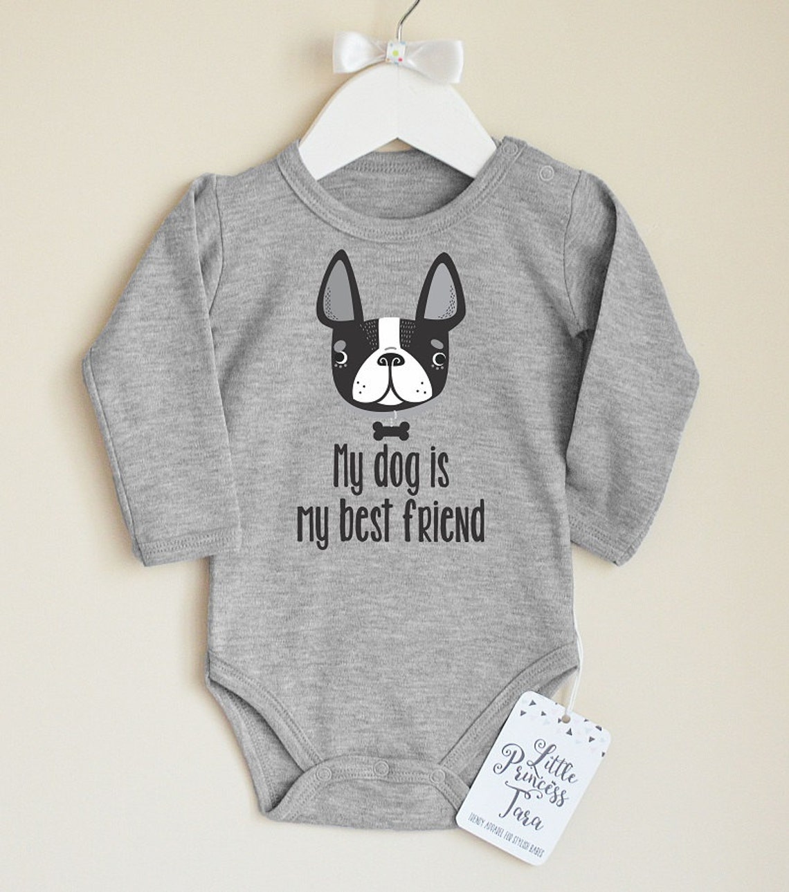 Boston Terrier Baby Clothes. Baby Girl or Baby Boy Bodysuit Etsy