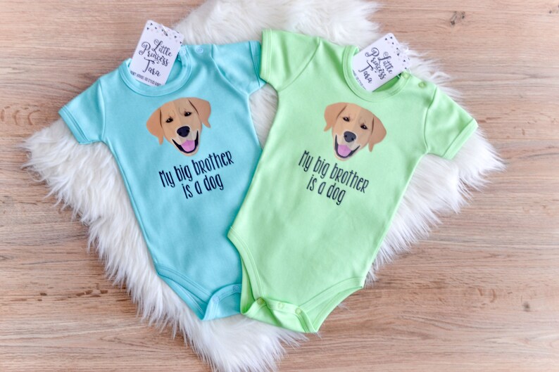 Cute Golden Retriever Baby Bodysuit. Dog Baby Clothes. Dog Etsy