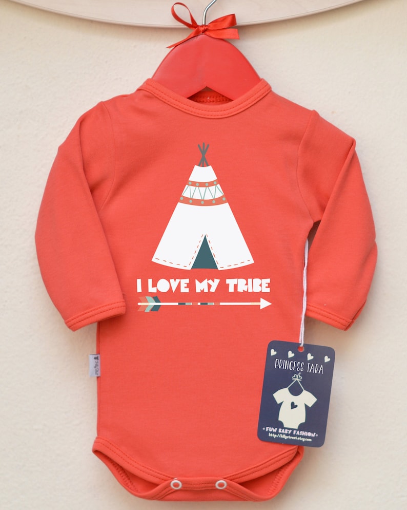 Teepee Baby Shirt Many Colors Available. Love My Tribe Baby Bodysuit Tribal Baby Clothes Hipster Baby Bodysuit
