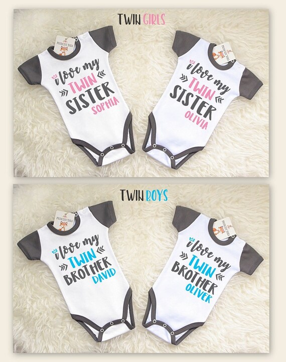 Twin Coming Home Outfit Boy Girl Funny Twin S Newborn Twin Outfits Twin  Baby Gift I'M The Boy I'M The Girl Yes We'Re Twins | Islamiyyat.Com