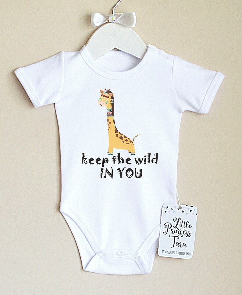 Safari Animal Baby Clothes. Cute Baby Boy Or Baby Girl Romper Etsy