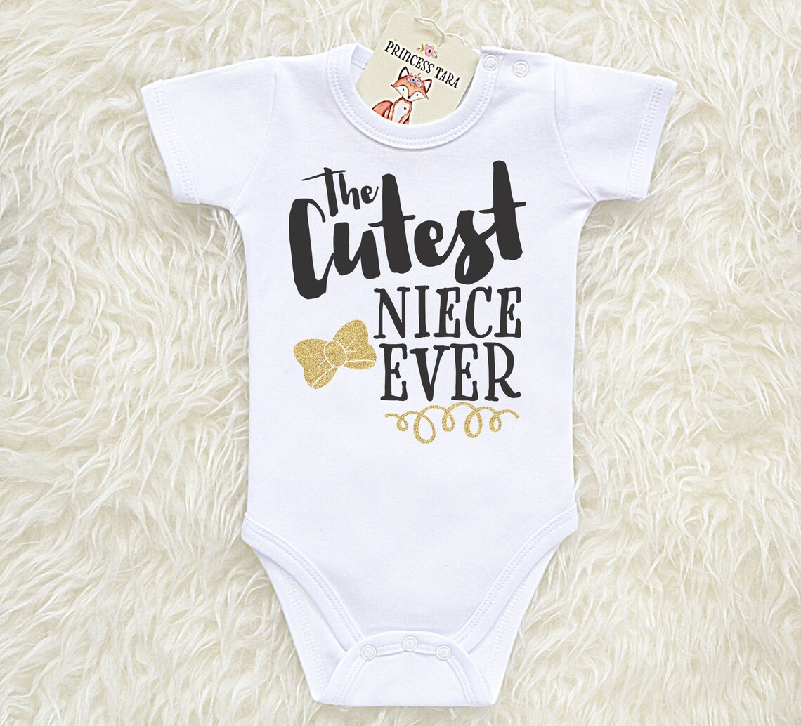 Cutest Niece Ever Baby Bodysuit. Aunt Baby Clothes. Niece