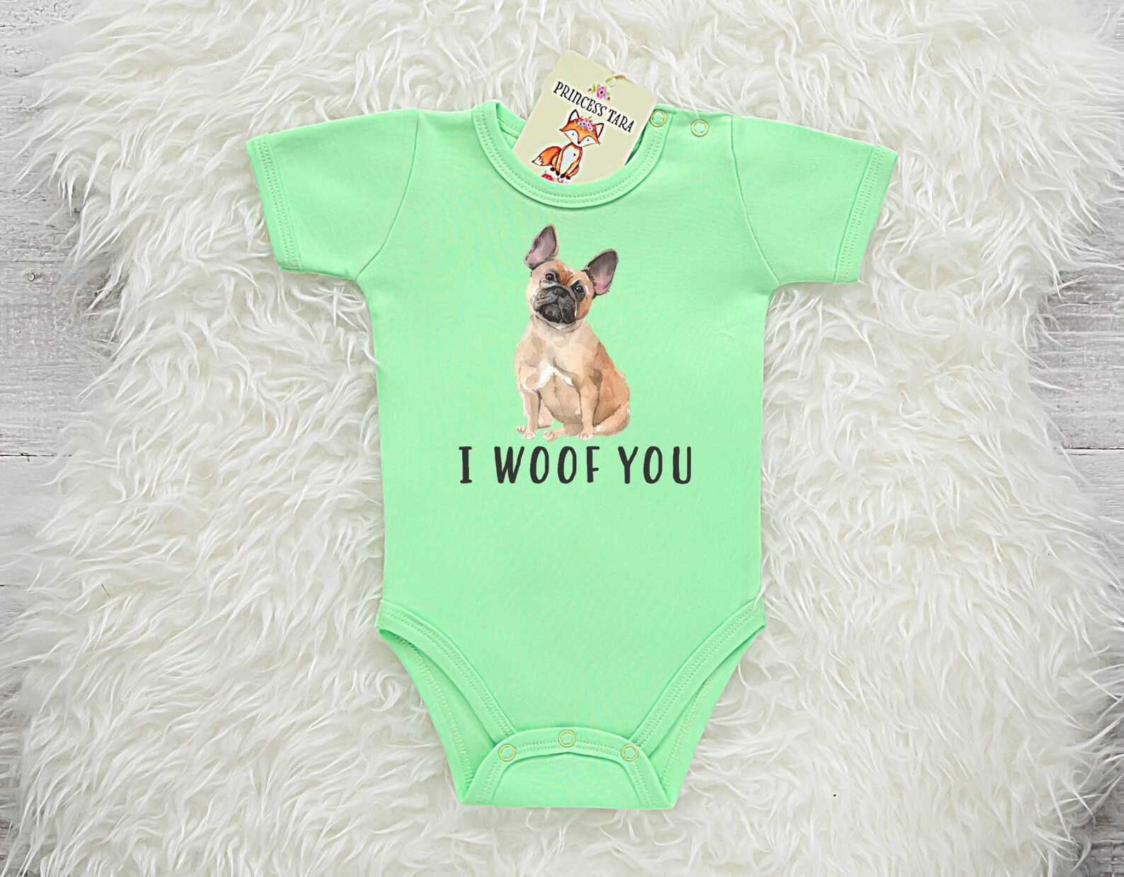 Cute French Bulldog Baby Bodysuit. Dog Baby Clothes. Dog Baby Etsy UK