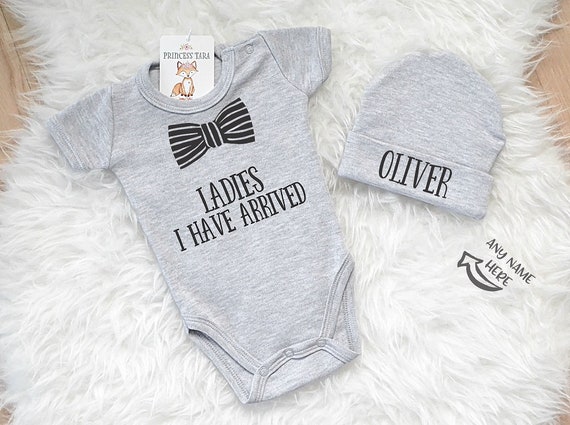 Hipster Baby Clothes. Baby Boy Onesie 