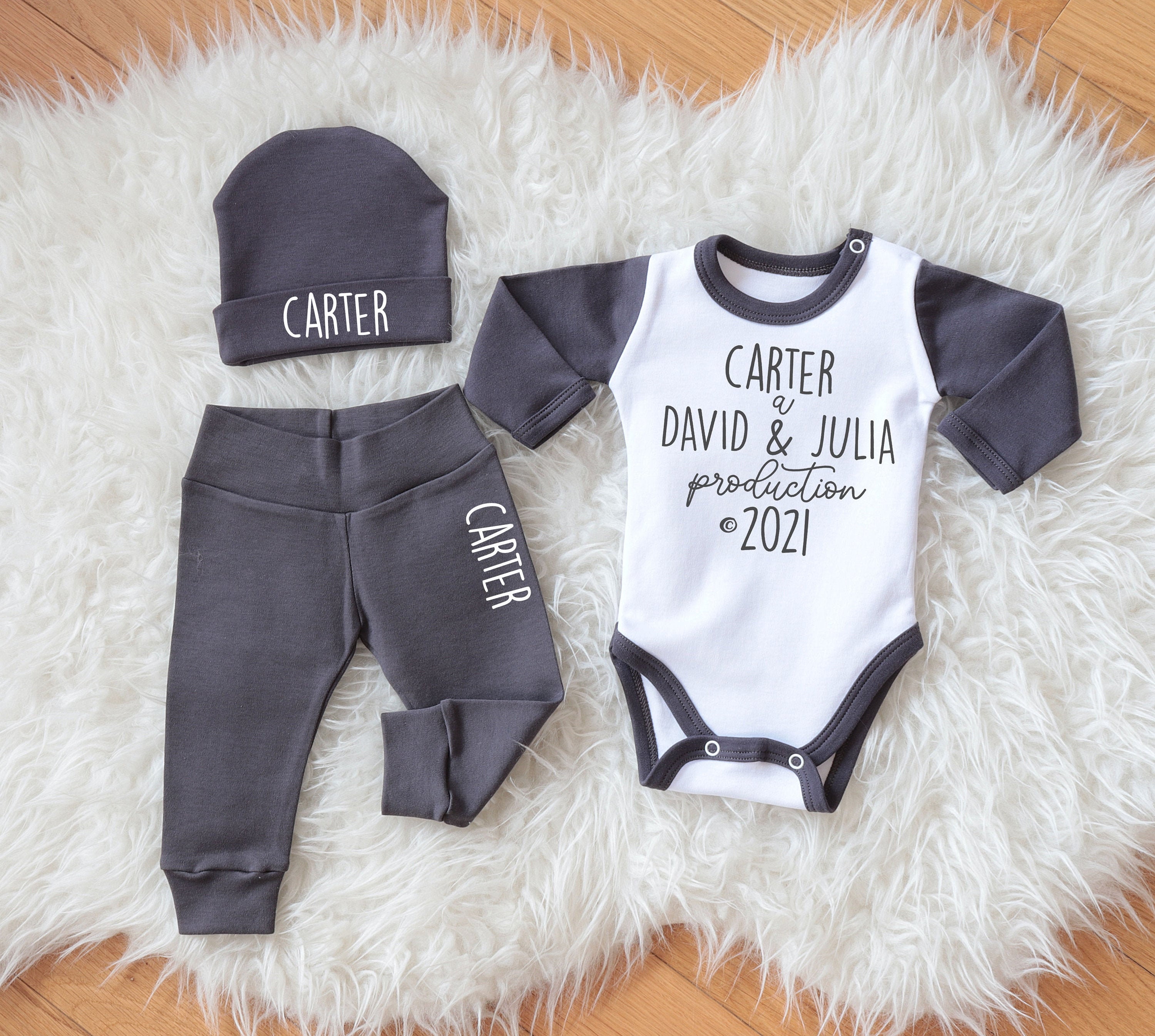Personalized Baby Onesie - Custom Name & Design Unisex Bodysuit For Newborn Gift