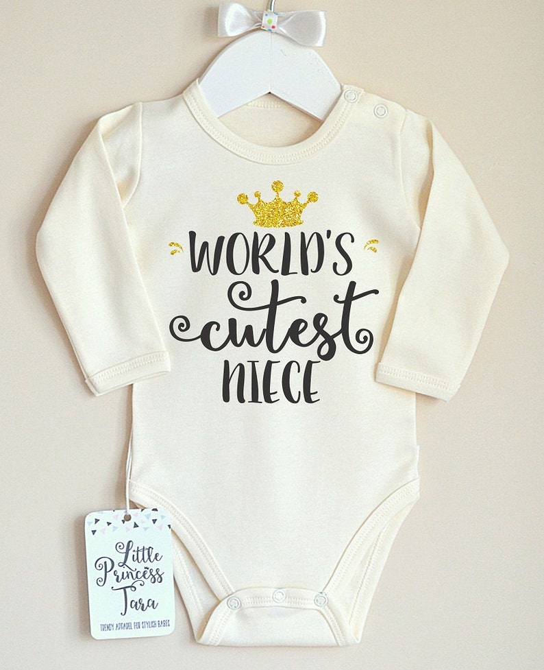 Aunt Baby Clothes Niece Gift from Aunt and Uncle Cute Baby Girl Clothes World/'s Cutest Niece Baby Bodysuit Cute Aunt Gift