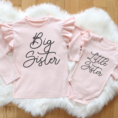 Cute Big Sister and Little Sister Matching Outfits. Big Sister - Etsy