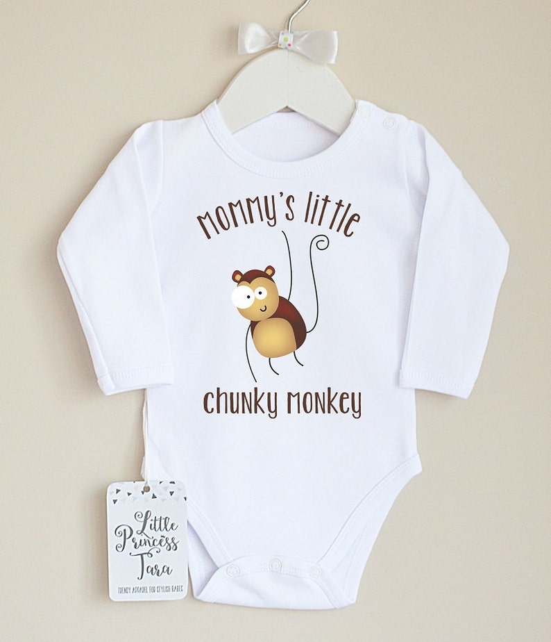 Monkey Baby Clothes. Woodland Animal Baby Bodysuit. Etsy