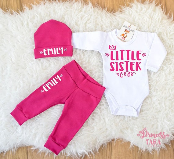 Cute Baby Girl Outfit. Personalized 