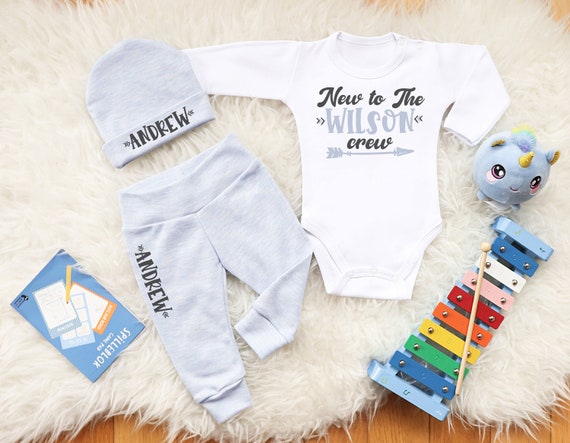 Negociar Mus azufre Ropa personalizada para bebés. Traje de niño recién nacido que - Etsy México