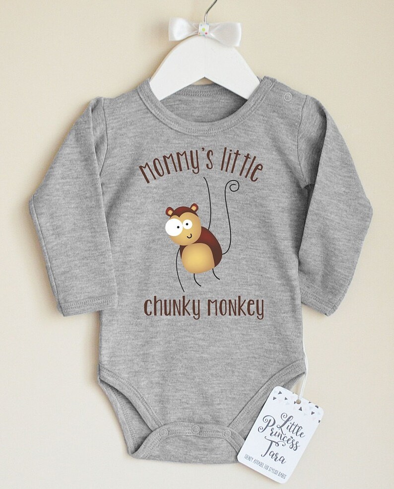 Monkey Baby Clothes. Woodland Animal Baby Bodysuit. Etsy