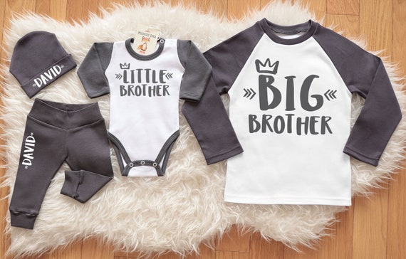 baby brother and big brother matching outfits