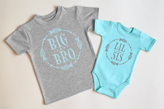 baby brother and big sister matching outfits