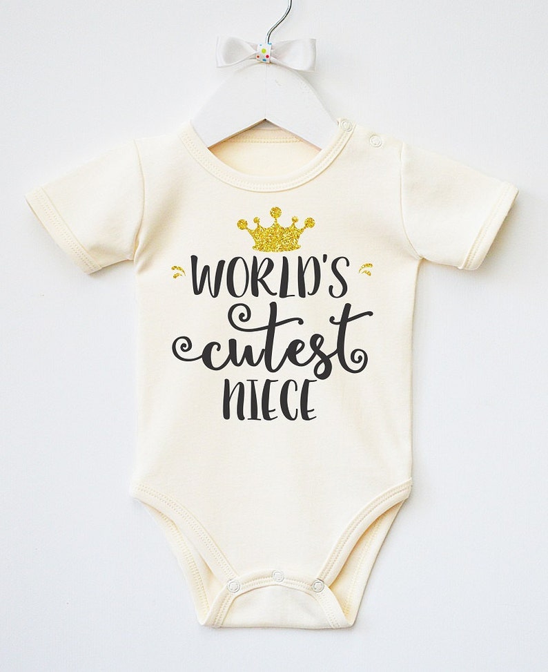 Aunt Baby Clothes Niece Gift from Aunt and Uncle Cute Baby Girl Clothes World/'s Cutest Niece Baby Bodysuit Cute Aunt Gift