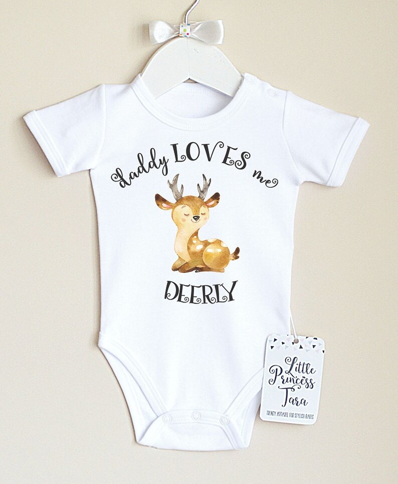Cute Deer Baby Bodysuit. Baby Girl or Baby Boy Shirt. Girl Etsy