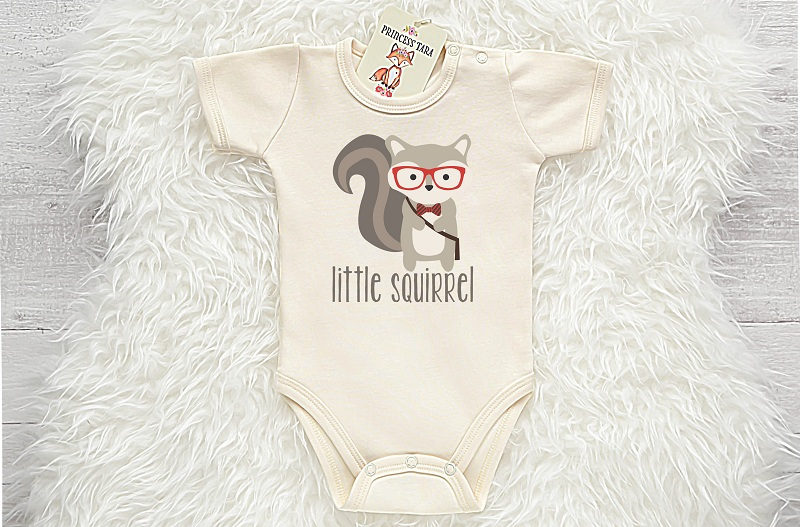 Squirrel Baby Clothes. Hipster short sleeve Baby Bodysuit With Etsy