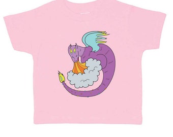 Girls Dragon Toddler T-Shirt