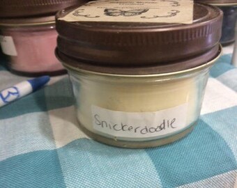 Snickerdoodle 4 ounce Small Mason Soy Candle