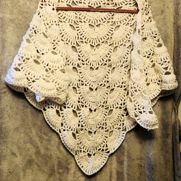 cotton lace shawl