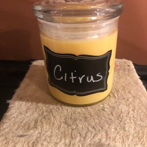 Citrus 20 ounce Scented Glass Candle