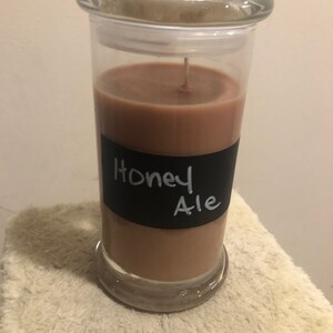 Honey Ale 20 ounce Scented Glass Candle