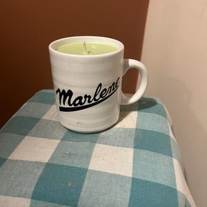 Fresh Cut Grass Scented Mug Soy Candle