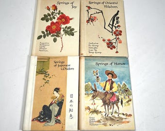 Vintage Springs of Joy, Springs of Humor, Springs of Oriental Wisdom, and Springs of Japanese Wisdom - Book Set of 4