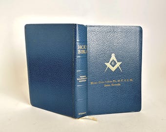 Mt. Rose Lodge Reno, Nevada Masonic Bible - Holman Temple Illustrated Edition