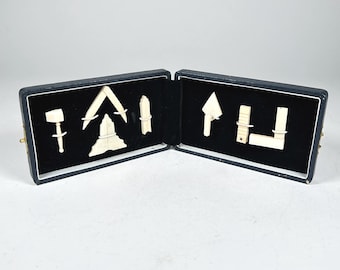Masonic Miniature 7 Piece Tool Kit  in Original Blue Box