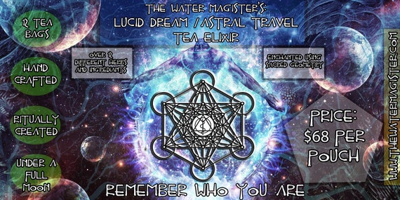 Astral Travel Lucid Dream Tea Elixir Blend Of 12 Different Etsy