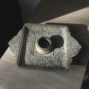 Antique Brass Candle Holder